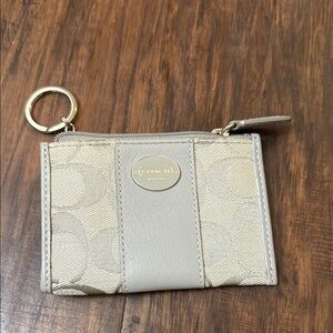 Coach Gray Keychain Wallet